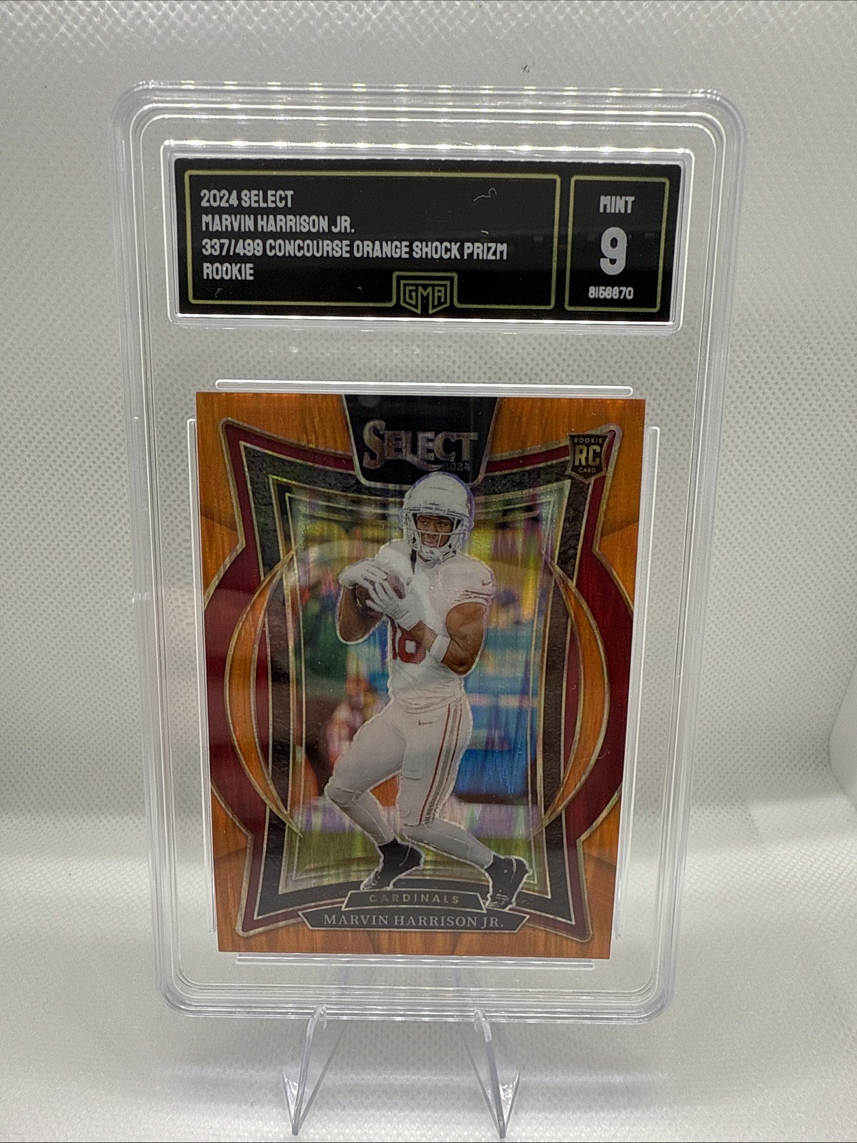 2024 Panini Select - Concourse Orange Shock Prizm Marvin Harrison Jr. 337/499