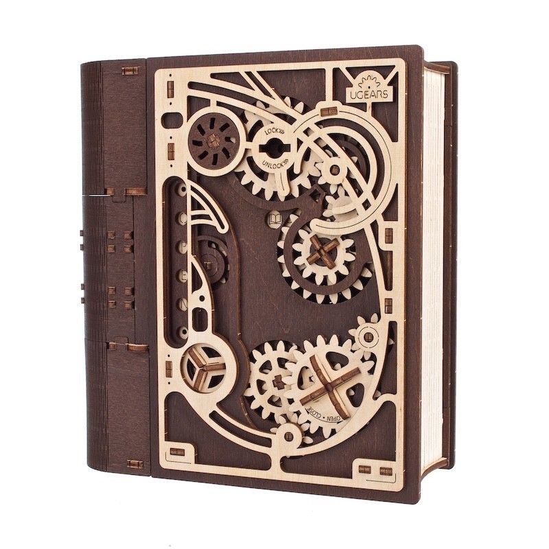 UGEARS Book of Secrets Maquette Bois 3D DIY Coffre Livre Secret 263 pcs