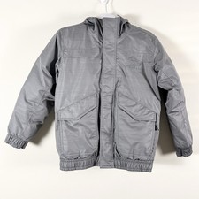 The North Face Boys Dryvent 550 Fill Down Puffer Medium Size 10/12 Gray Jacket