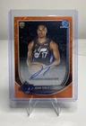 2025-26 Bowman Chrome Basketball John Tonje Orange Shimmer Auto /25 #BCA-JE