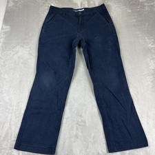 Carhartt Rugged Flex Relaxed Fit Canvas Pants Men's Size 34x30 Navy Work Wear