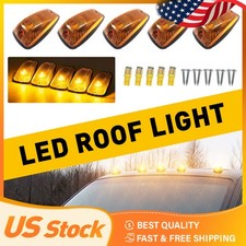 FOR 1988-2002 CHEVY GMC RUNNING ROOF LIGHT CAB AMBER MARKER COVER TOP LAMP