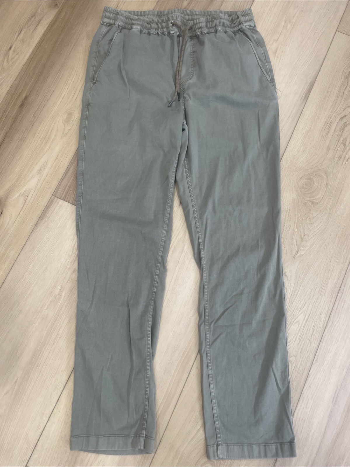 Faherty Essential Drawstring Pants Grey Relaxed C… - image 1