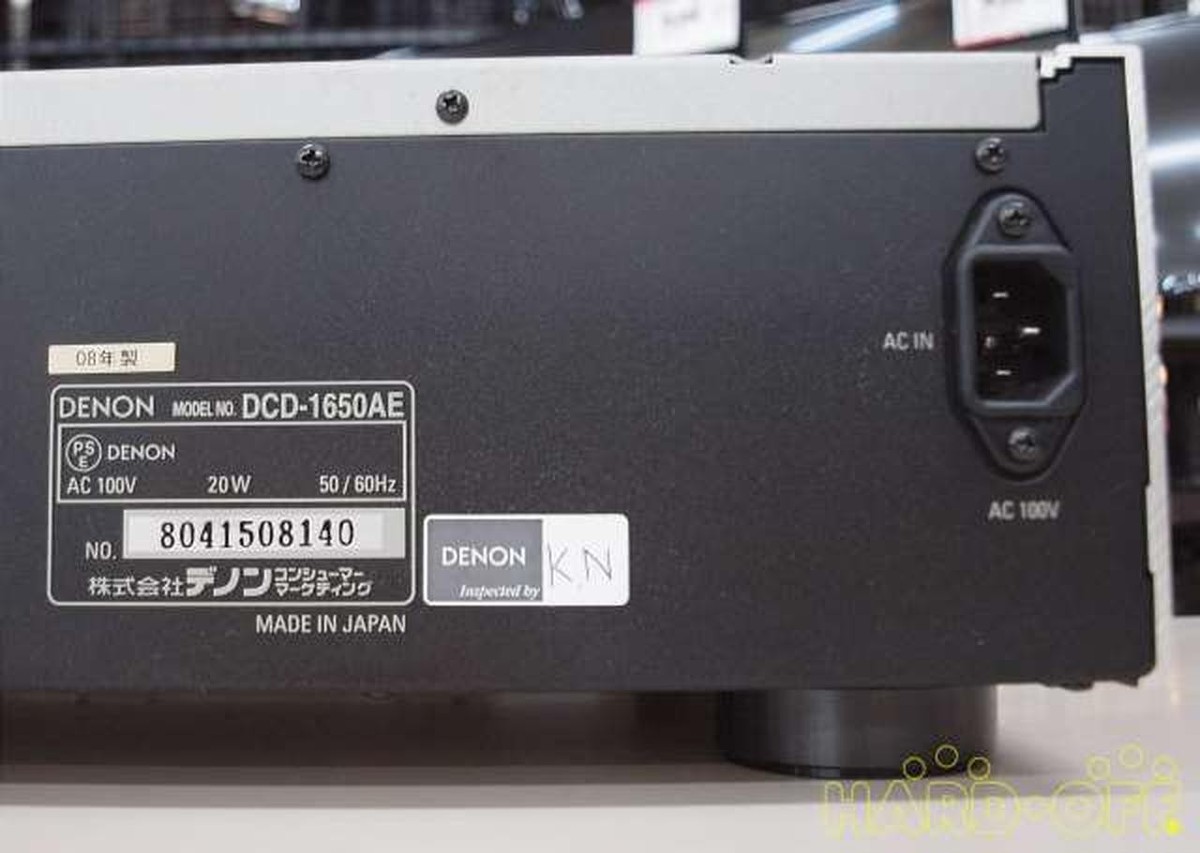 ②DENON DCD-1650AE Denon DCD-1650AE SACD Player Silver Good Condition Used w