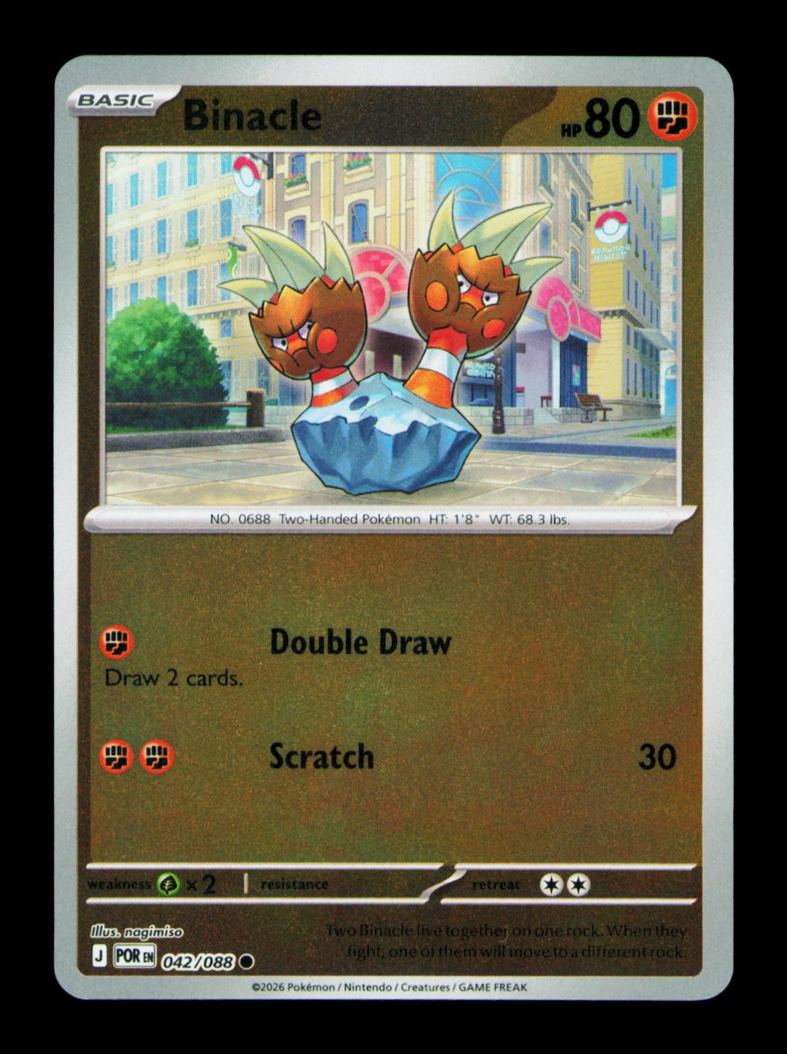 Binacle Reverse Holofoil Common ME03: Perfect Order 042/088 NM