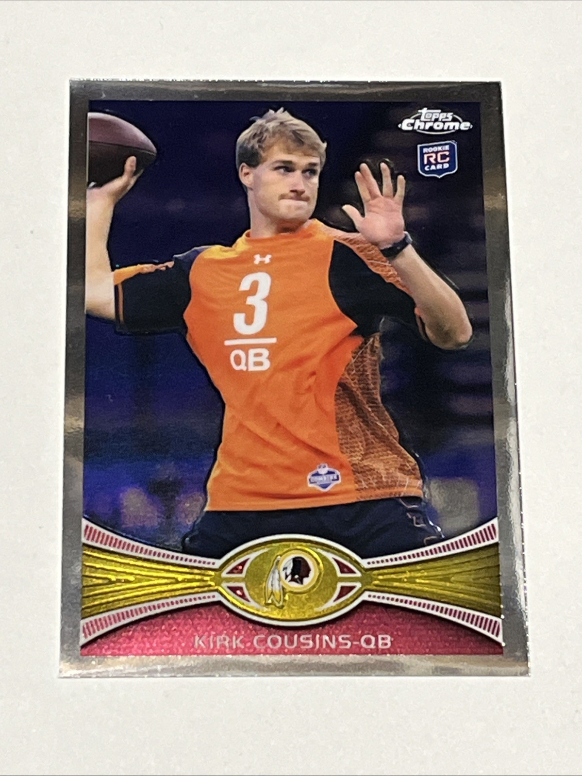 2012 Topps Chrome Refractor Kirk Cousins #146 Rookie RC Vikings Redskins
