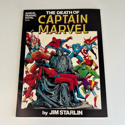 Death of Captain Marvel - Marvel Comics - 1982 - Graphic Novel - 1st Printing
