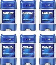 6 x 70ml Gillette Cool Wave 48 Hour Antiperspirant Deodorant Clear Gel Stick