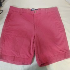 CHAPS Men's Stretch Shorts Size 36 Coral Pink Flat Front Casual