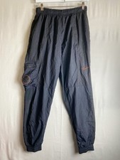 Nike Y2K Windbreaker Track Pants Mens S Black Nylon Tech Jogger Active Wear