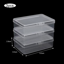 10/3Pcs Transparent Plastic Boxes Playing Cards Container Storage Case Packing P