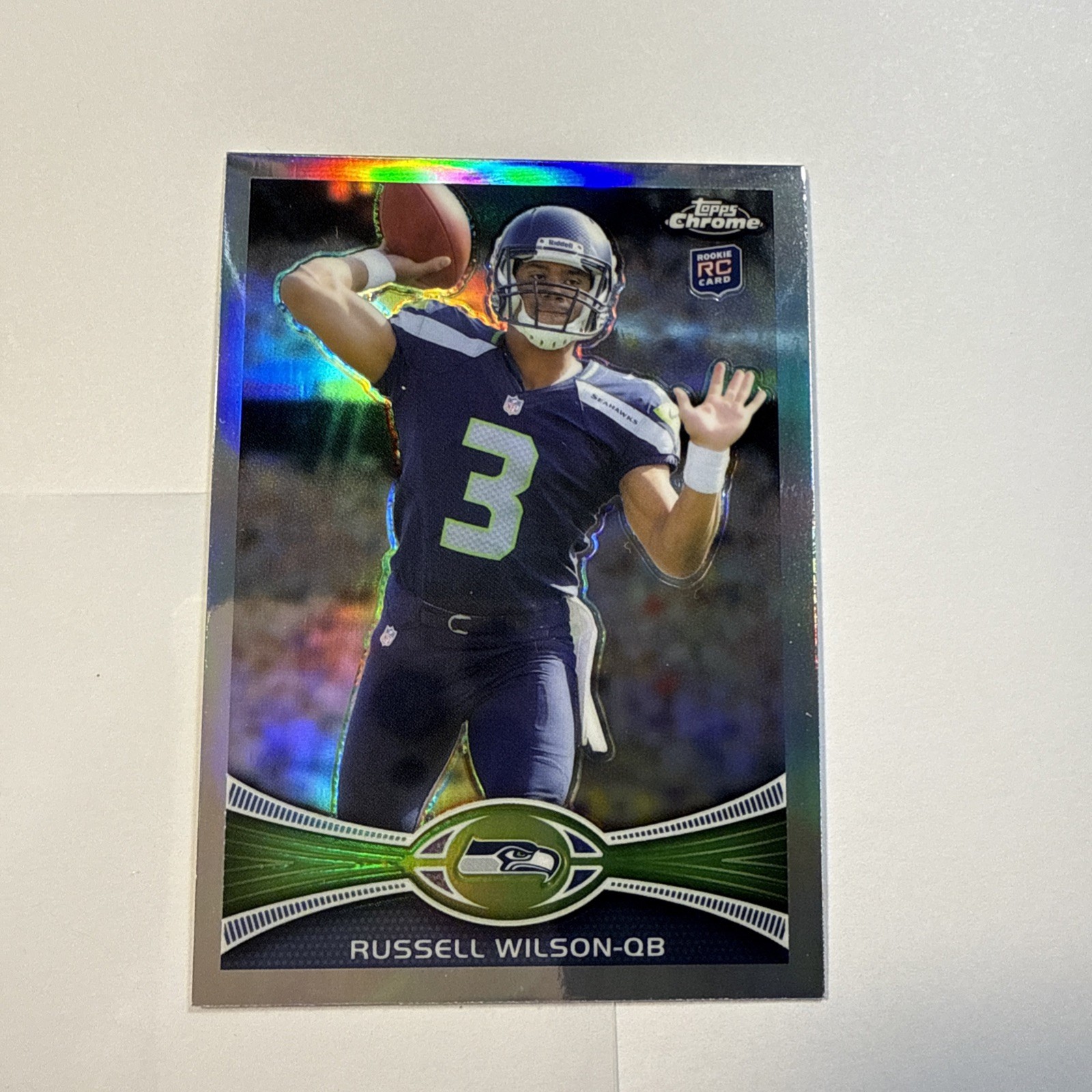 2012 Topps Chrome Russell Wilson #40 Refractor Rookie Seattle Seahawks RC
