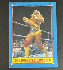 Hulk Hogan 1987 Topps WWF Wrestling Ringside Action Hulkster Explodes #26