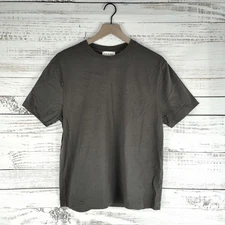 FRAME Logo Tee T Shirt Mens Size M Brown Casual Short Sleeve lmts0393