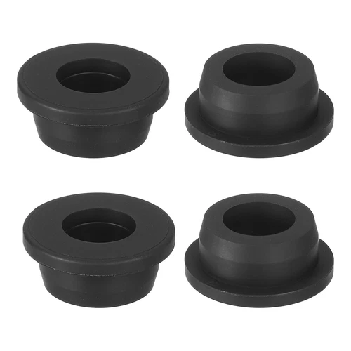 4Pcs 5/8" ID, 1" Drill Hole Rubber Grommets Fit 16mm Wire, Black - Picture 1 of 6