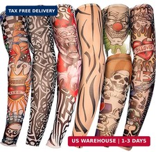 Tattoo Sleeves for Men, 6Pcs Arm Sleeves Fake Tattoos Sleeves to Cover Arms Sun
