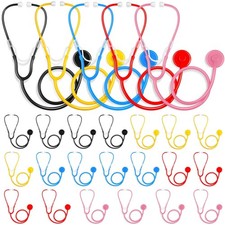 20 Pcs Kids Stethoscope Toy Real Working Plastic Stethoscope for Kids Role Pl...