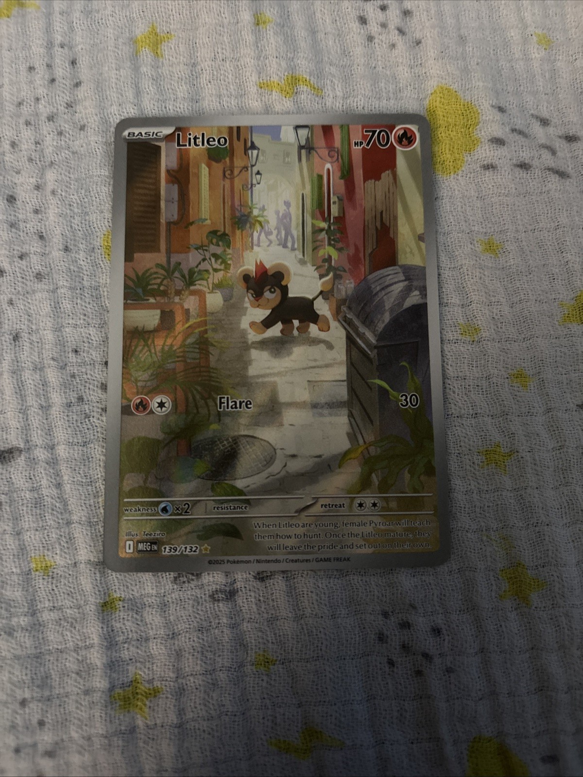 Pokemon TCG Mega Evolutions Litleo Illustration Rare 139/132 M/NM