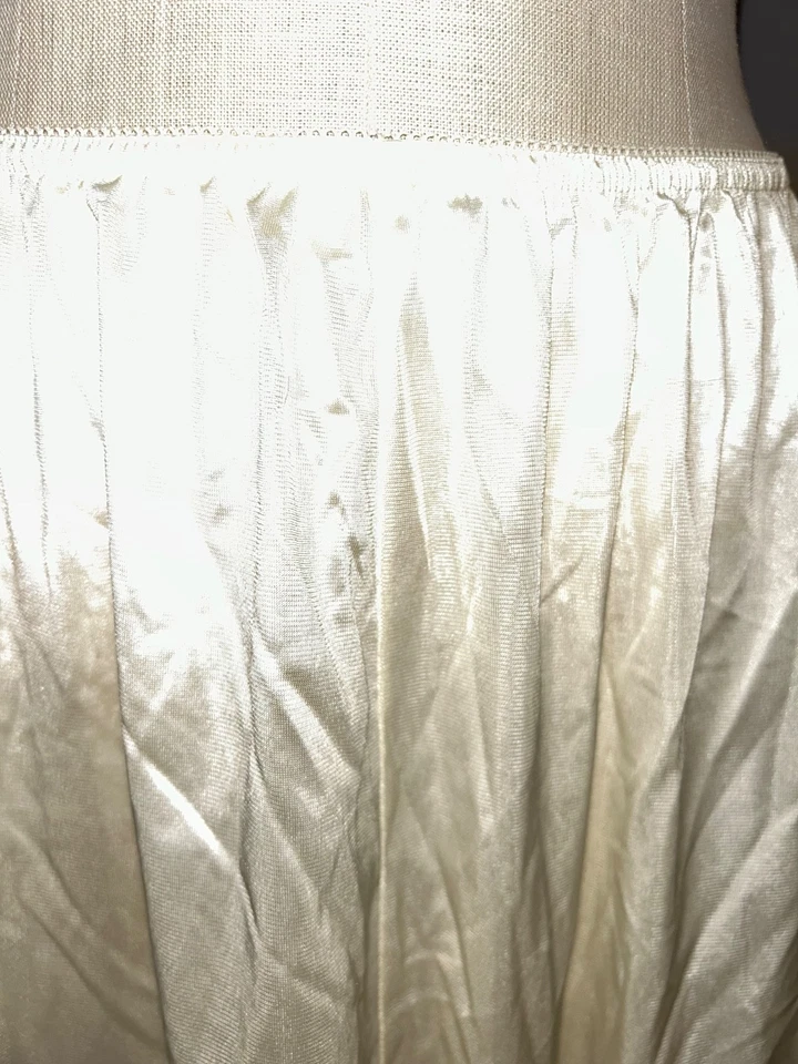 Vassarette женщин винтажный черный кружевной отделки Midi половина скольжения размер 2XL 28» эластичной - Изображение 4 из 4