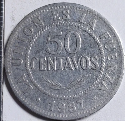 50 centavos 1987 Bolivie Bolivia - 670010 - Photo 1/2