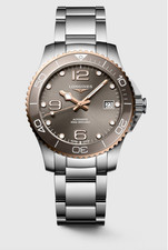 Longines Hydroconquest 39 MM Grey Dial Automatic Stainless Steel Watch L37803786