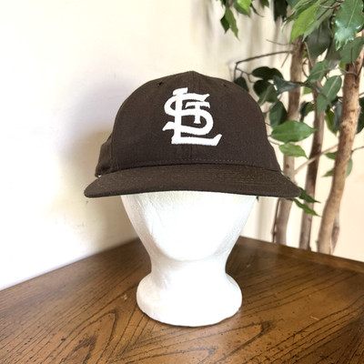 Vintage St Louis Browns Hat Roman Pro 7 3/8 Fitted Brockton Mass USA