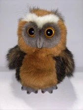 Vintage Aurora A & A Owl Realistic HOO #03141 Plush Toy w/ Tag 8”