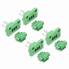 4 Set 3-Pin 3.81mm Pitch Pluggable Screw Terminal Block Connectors