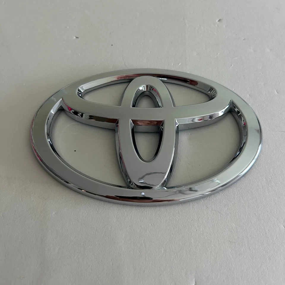 Front Grille Silver Emblem Chrome Logo for Toyota Sequoia Tundra - Image 2 of 3