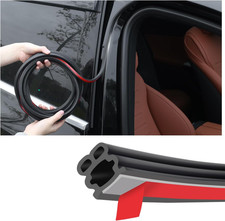 52.5Ft Car Door Seal,Thickened Rubber Automotive Weather Stripping for Hoods,Tru