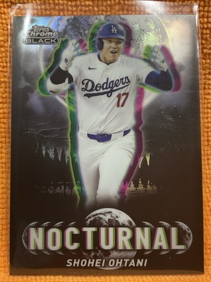 2025 Topps Chrome Black Shohei Ohtani #NOC-1 Nocturnal Limited SSP LA Dodgers