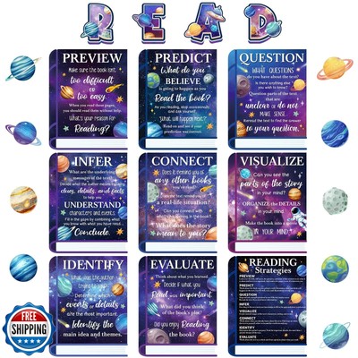 Pasimy Reading Posters Reading Strategies Posters Bulletin Board Decoration E