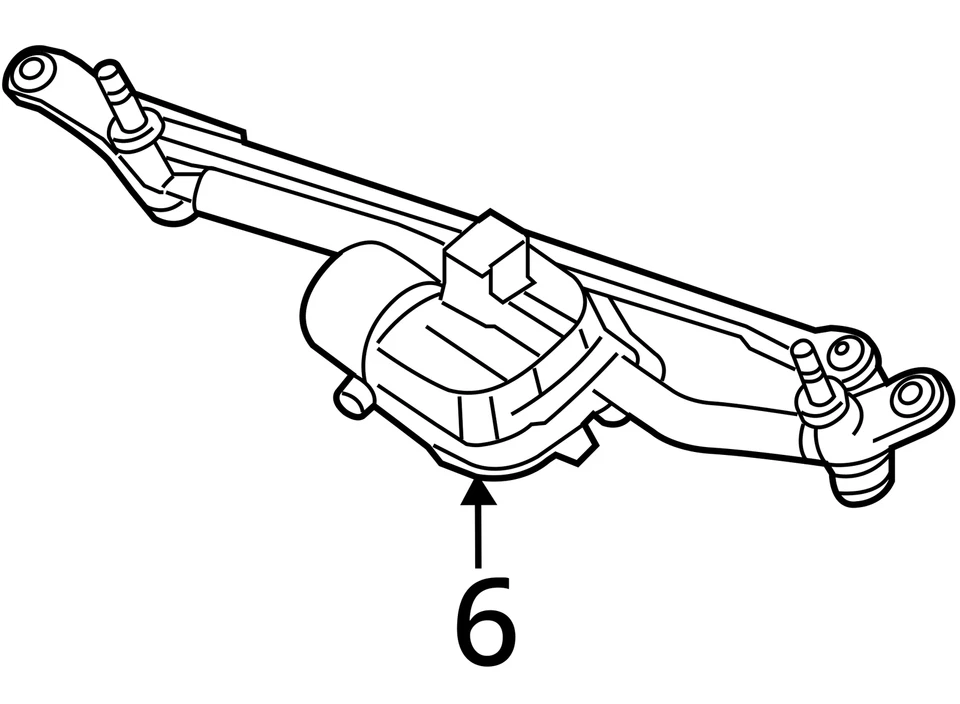 2014-2019 Cadillac CTS sistema de limpador de para-brisa dianteiro ligação do motor NOVO 22773541 - Imagem 4 de 4