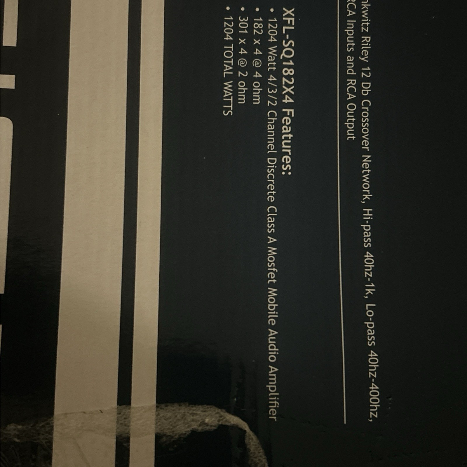 Brand X 1204W 4Ch Amplifier + Digital Voltage/Amperage Display XFLSQ182X4