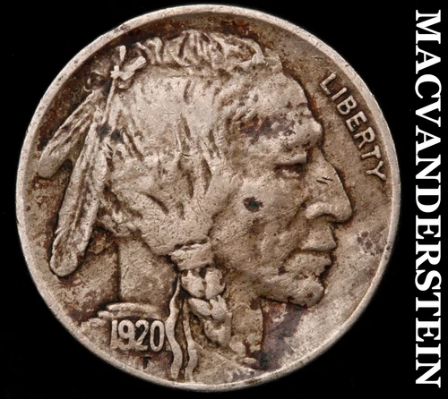1920 Buffalo Nickel - Scarce  Extra Fine  Better Date  No Reserve  #G6922