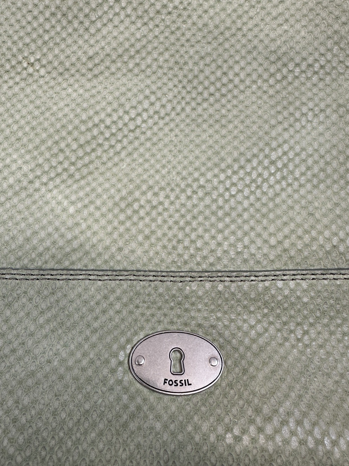 FOSSIL LONG LIVE  python embossed large green lea… - image 8