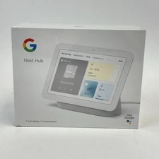 Google Nest Hub (2nd Gen) Smart Display -Chalk (GA01331-US)
