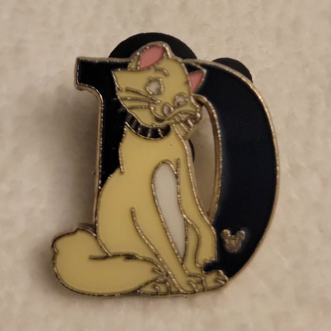 Disney Marie Alphabet Letter D Enamel Pin 2020 Single Disney Franchise
