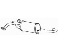 Rear Exhaust Silencer Back Box for Honda Civic R18A2 i-VTEC 1.8 2010-2012