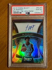 2019 Select Ja Morant Rookie Signature Tie-Dye PSA 10