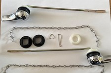 2 Pack Toilet Handle Replacement Kit, Universal Front Mount Toilet Flush Lever R