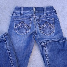 Ariat REAL Denim Jeans Womens 31 Blue Mid Rise Bootcut Western