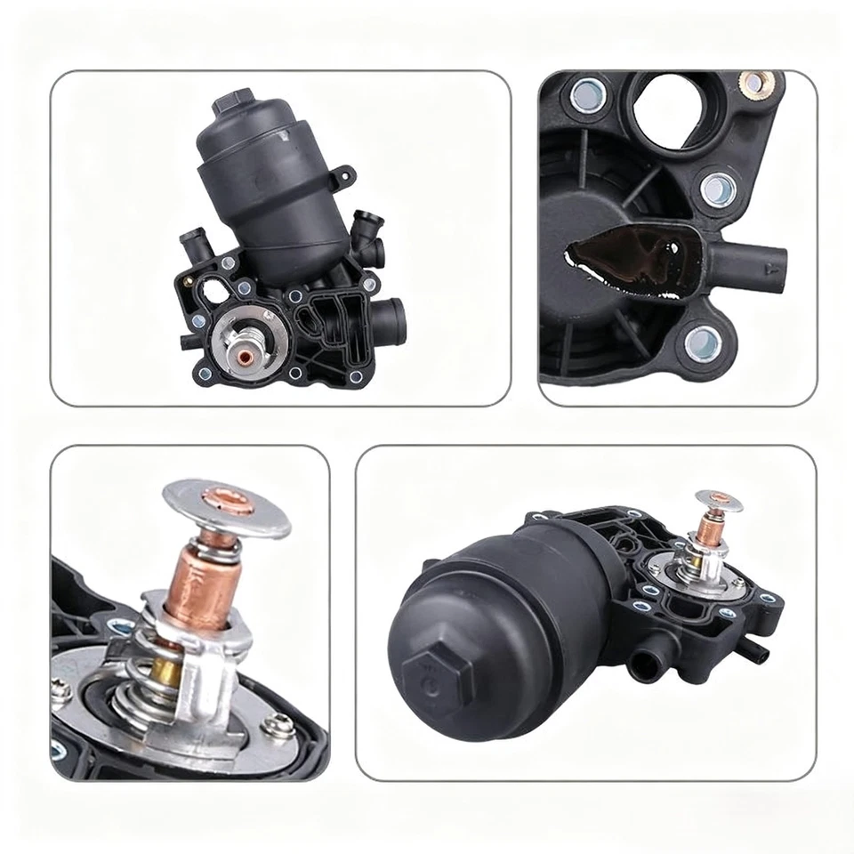 机油过滤器外壳 适用于奥迪 A6 A7 A8 Q5 适合大众途锐 3.0L TDI V6 059115389P — 第 3/4 张图片