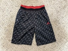 Manchester United adidas Youth 2017/18 Training Shorts - Gray Youth Medium 11-12