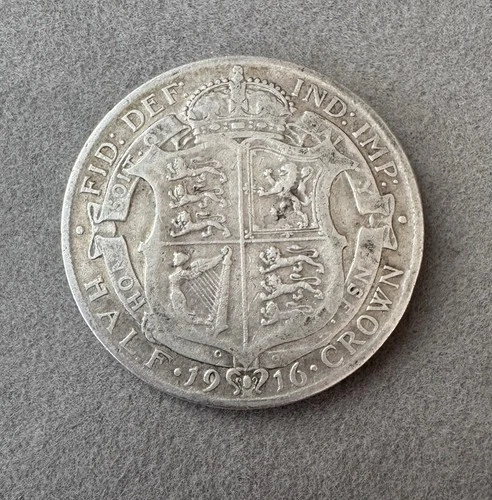 1916 George V Half Crown — photo from the most recent tracked eBay sale