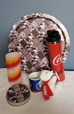 Konvolut Sammler Set Coca-Cola  Tasse Tablett Untersetzer Trinkflasche B&auml;r Glas