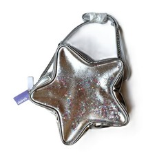 CLAIRE'S Star-Shaped Glitter Filled Crossbody Bag, NWT