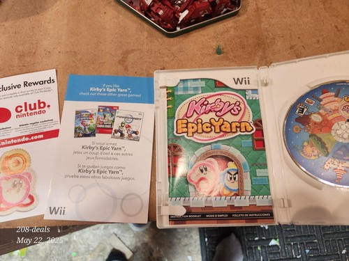 Kirby's Epic Yarn Wii komplett mit manuellen Einlagen