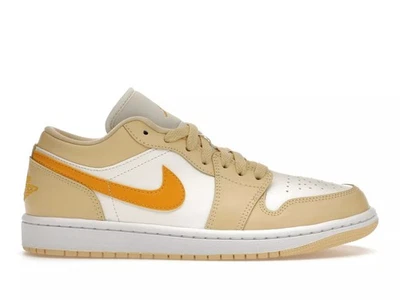DC0774-170 Nike Air Jordan Air 1 Low Sail Jaune Ocre Baskets - Photo 1/4