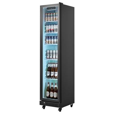 Uimoso Commercial Upright Refrigerator 8.3 Cu.Ft Beverage Display Cooler